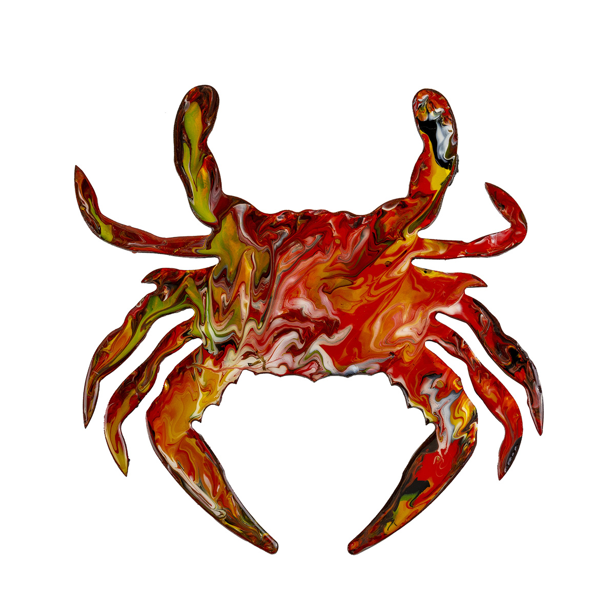 Pirate's Treasure Resin Art Crab Red