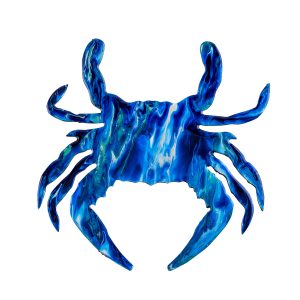 Pirate's Treasure Resin Art Crab Blue