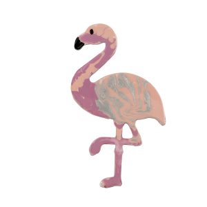 Pirate's Treasure Resin Art Flamingo