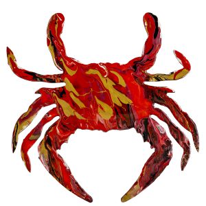 Pirate's Treasure Resin Art Crab Red