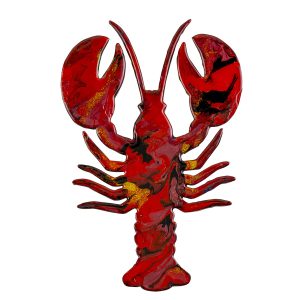 Pirate's Treasure Resin Art Lobster