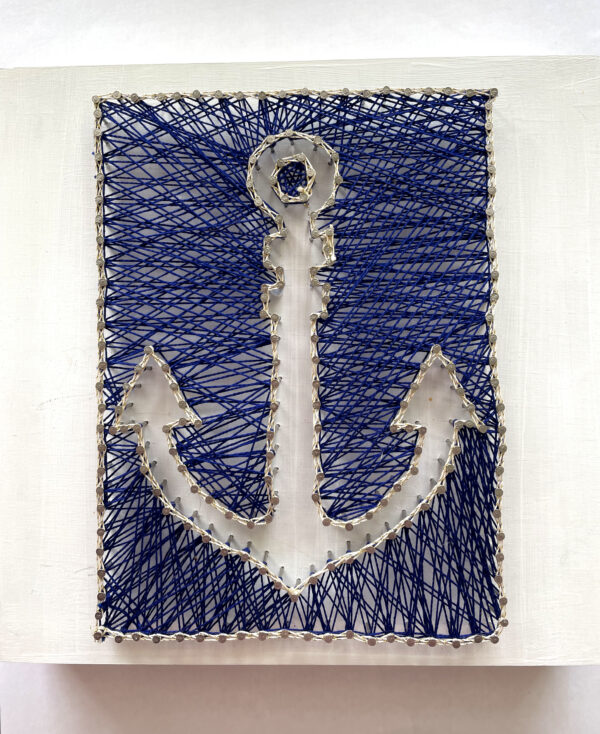Pirates Treasure String Art Anchor