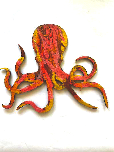 Pirates Treasure Resin Art Octopus