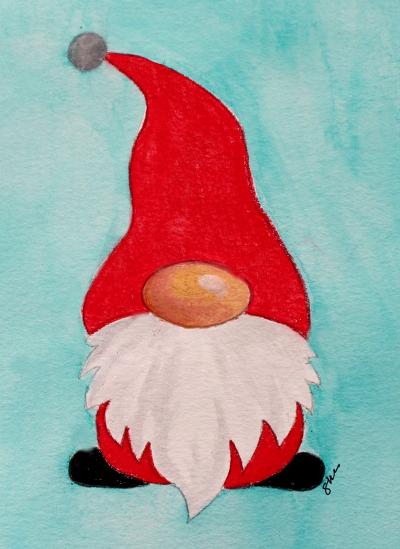 Pirate's Treasure Notecards Gnome With Red Hat